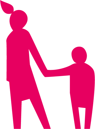 picto femme avec un enfant